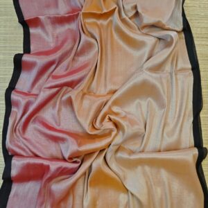Peach Ombre Raga Tissue Saree