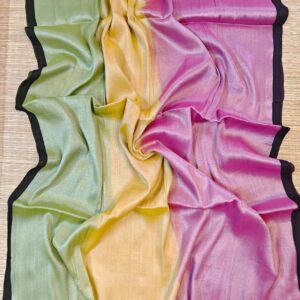 Bubblegum Ombre Raga Tissue Saree