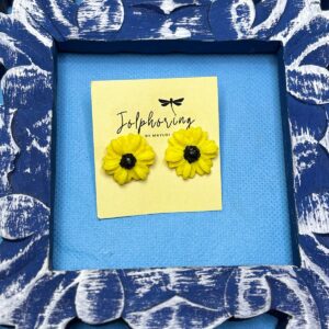 Sunflower Ear Studs