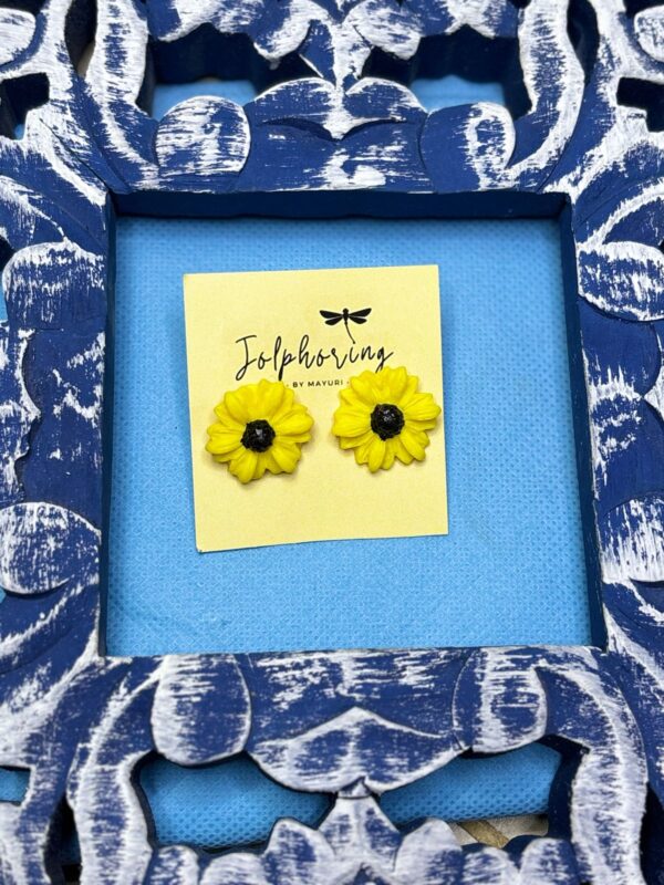 Sunflower Ear Studs
