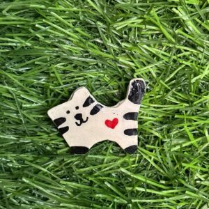 Cat in Love Brooch