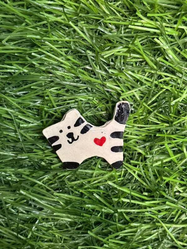 Cat in Love Brooch