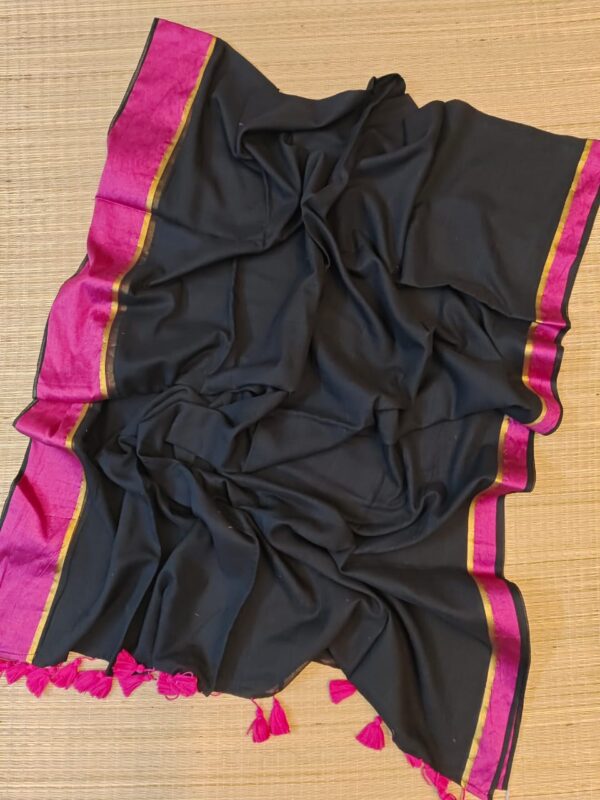 Black Pink Gala Saree
