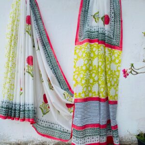 Khushboo Hand Block Print Saree