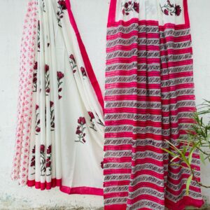 Mitwaa Hand Block Print Saree