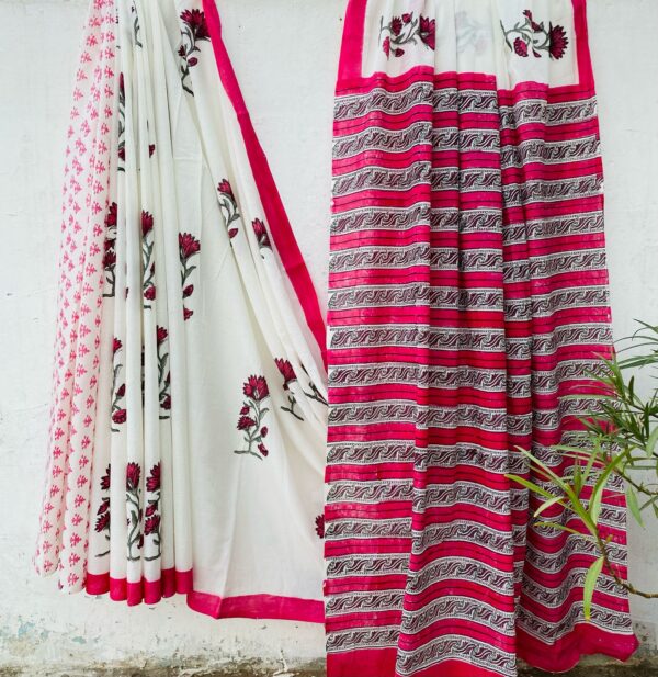 Mitwaa Hand Block Print Saree