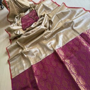 Banarasi Tissue Saree ( Silver Cosmopolitan)