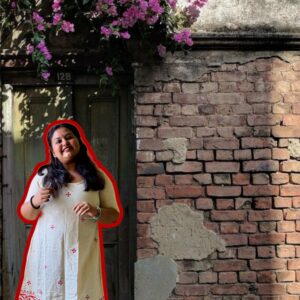 Jamdani Block Print Dress