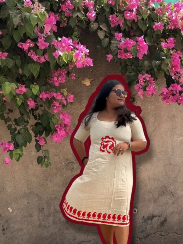 Debi Handblock Print Dress - Image 2