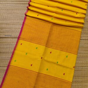Basanti Heart Weave Jamdani Saree