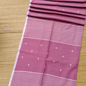 Pink Heart Weave Jamdani Saree