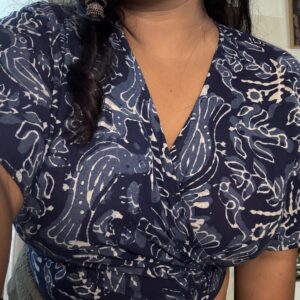 Paakhi Indigo Wrap Top
