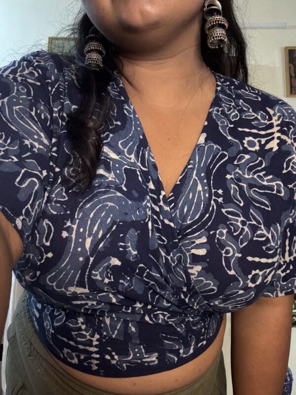 Paakhi Indigo Wrap Top