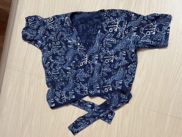 Paakhi Indigo Wrap Top - Image 5