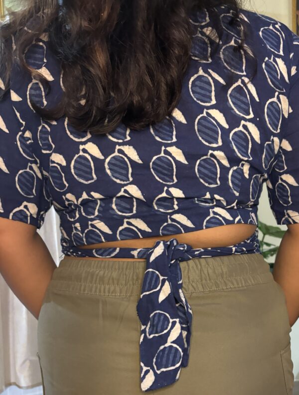 Aam Indigo Wrap Top - Image 3