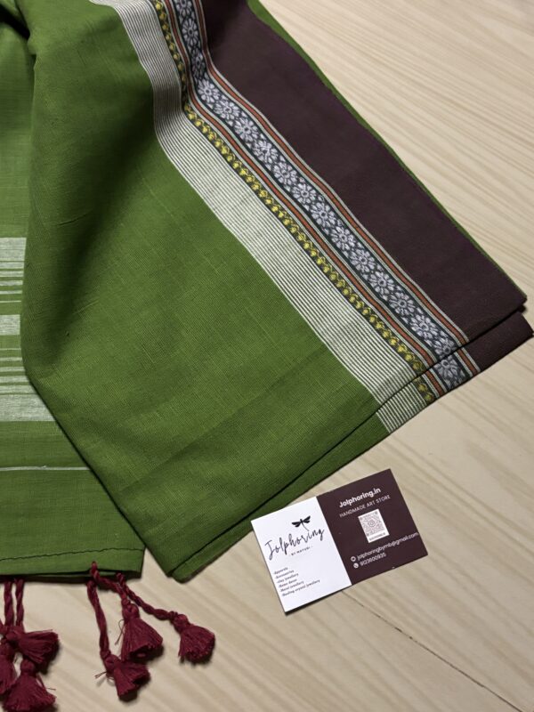 Harit Taal – Olive Phulia Soft Taant Sare - Image 3