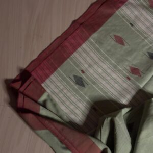Pistachio- Jamdani Saree
