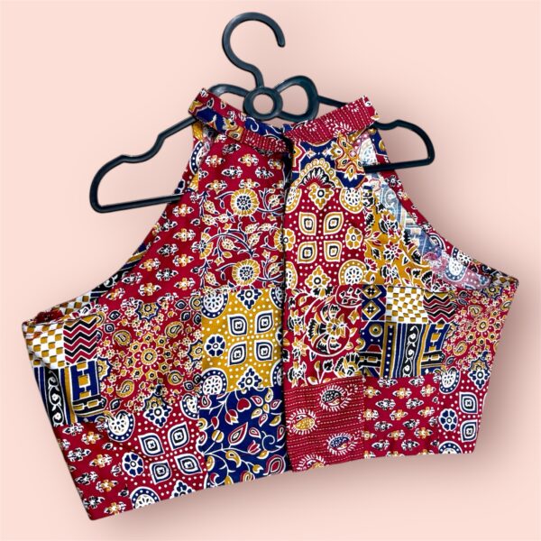 Patchwork Cotton Blouse - Image 3