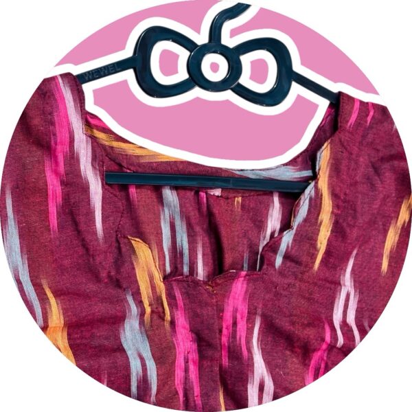 Wine Ikkat Blouse - Image 2