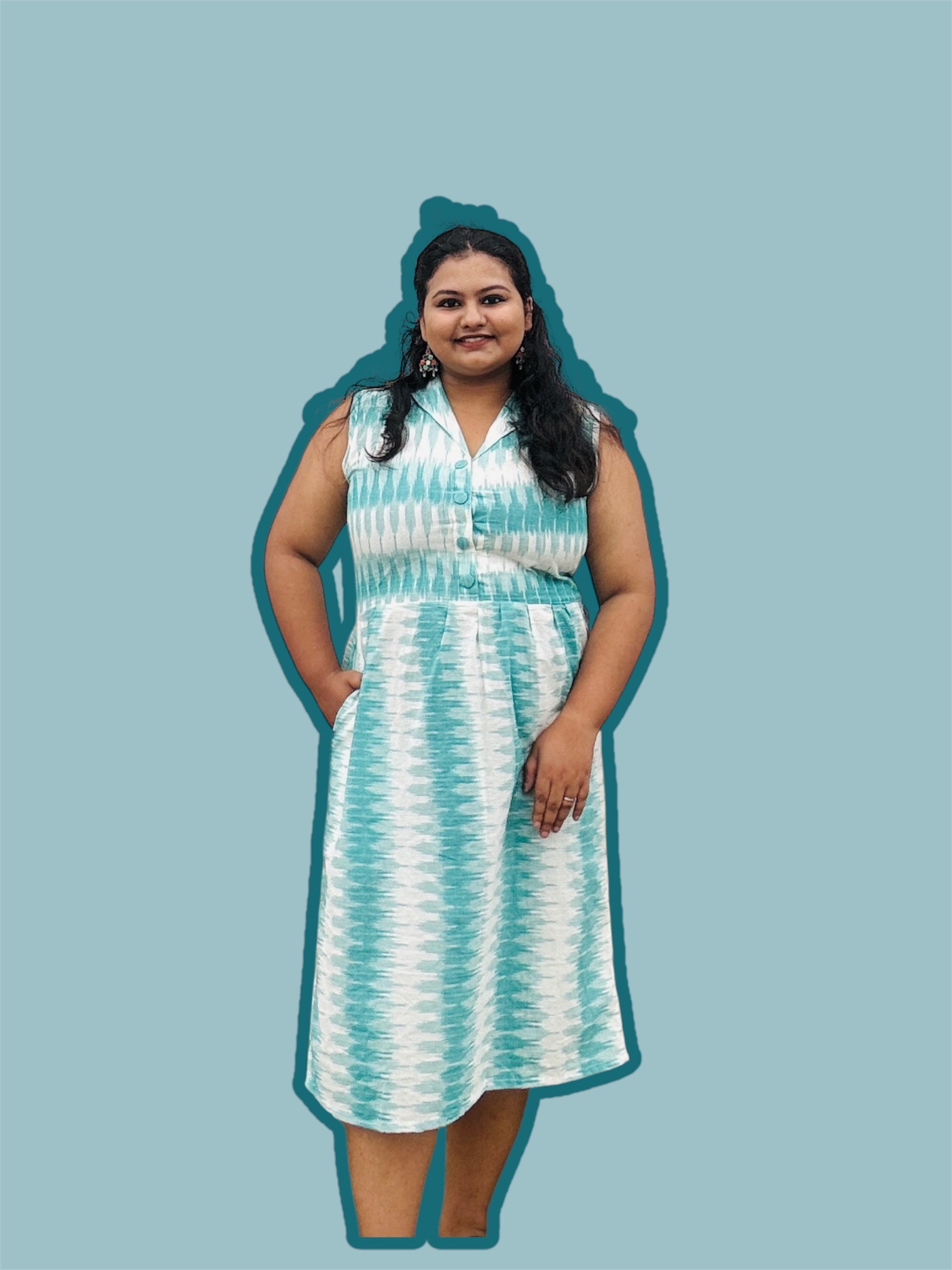 Teesta Ikkat Shirt Dress