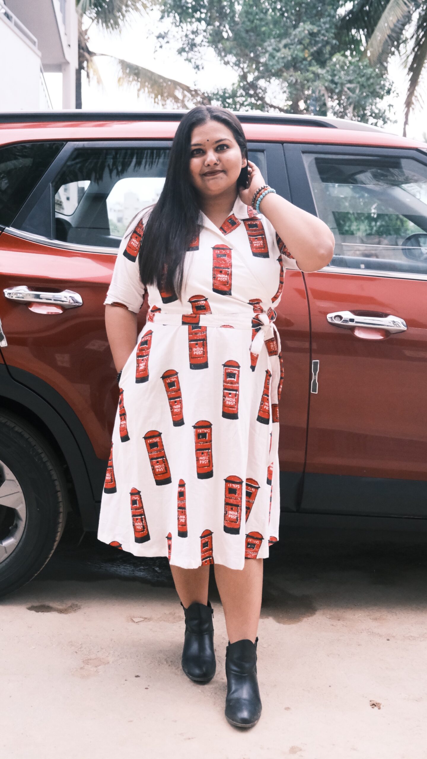 Daakghor Block Print Dress - Image 8