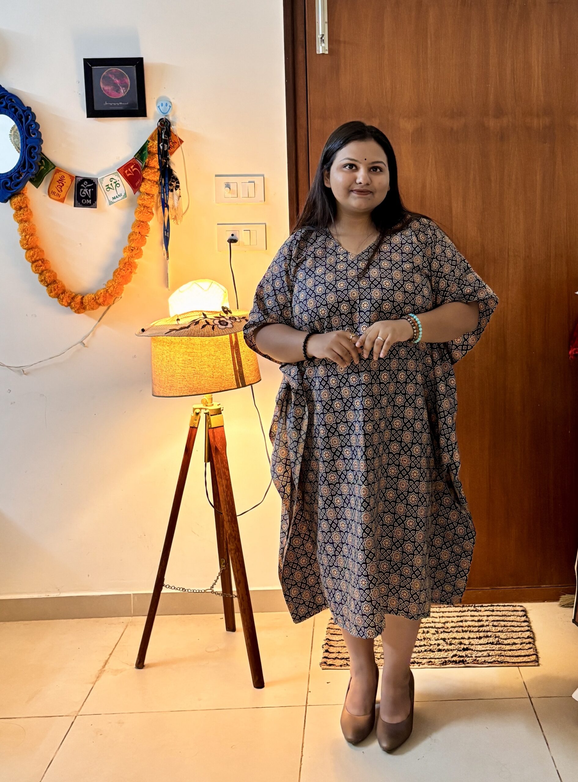 Ajrakh Tiles Kaftan - Image 6