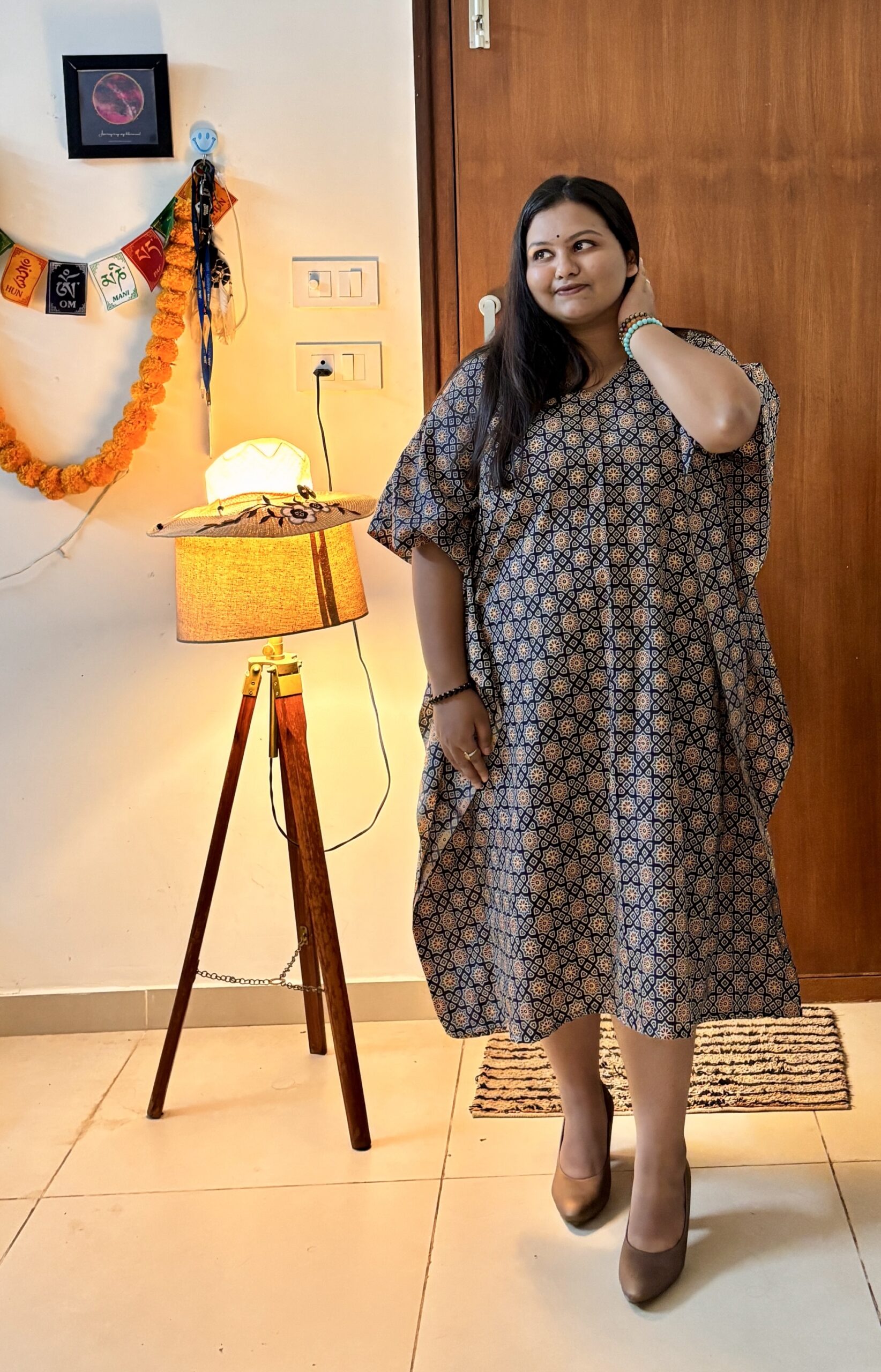 Ajrakh Tiles Kaftan - Image 5