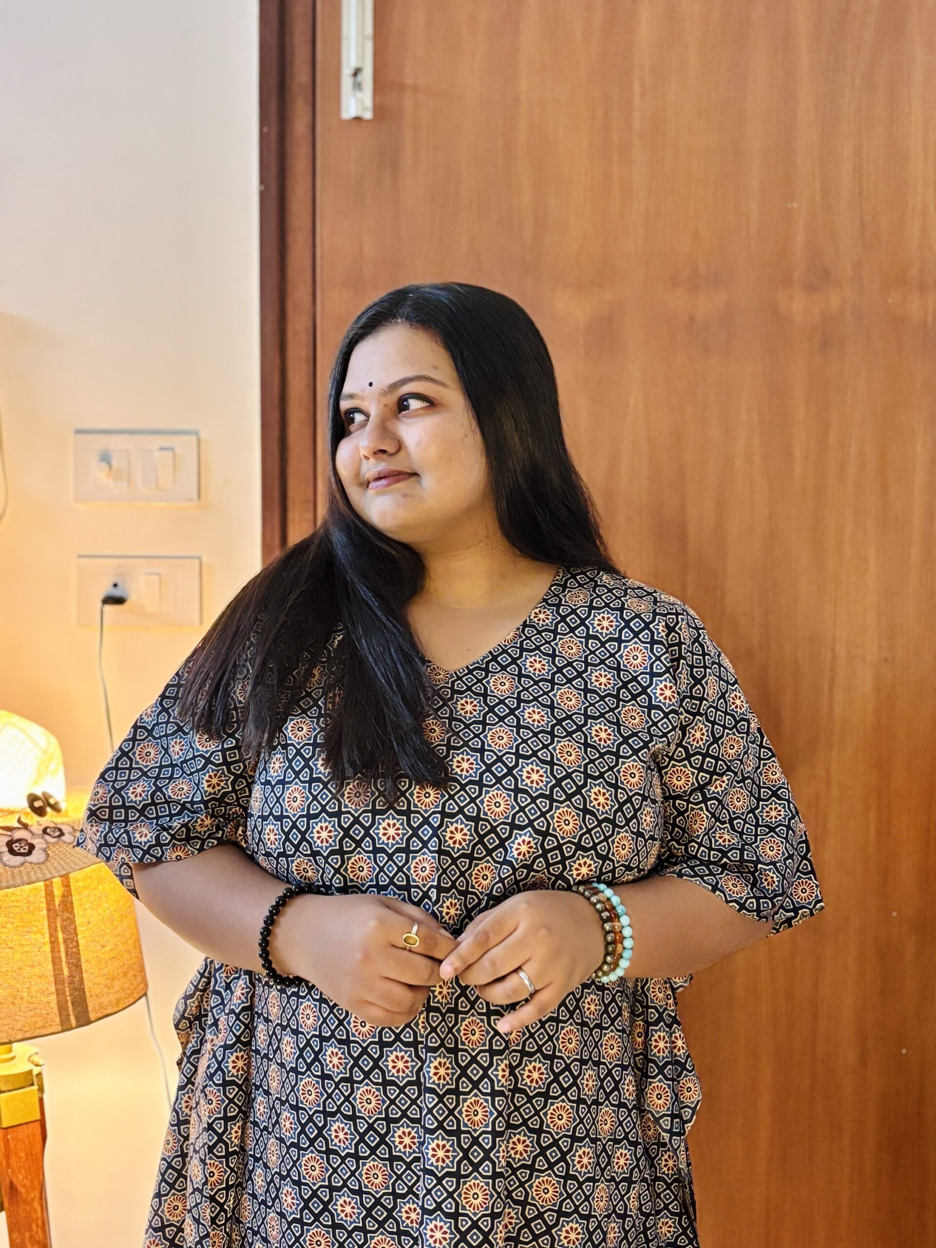 Ajrakh Tiles Kaftan - Image 4