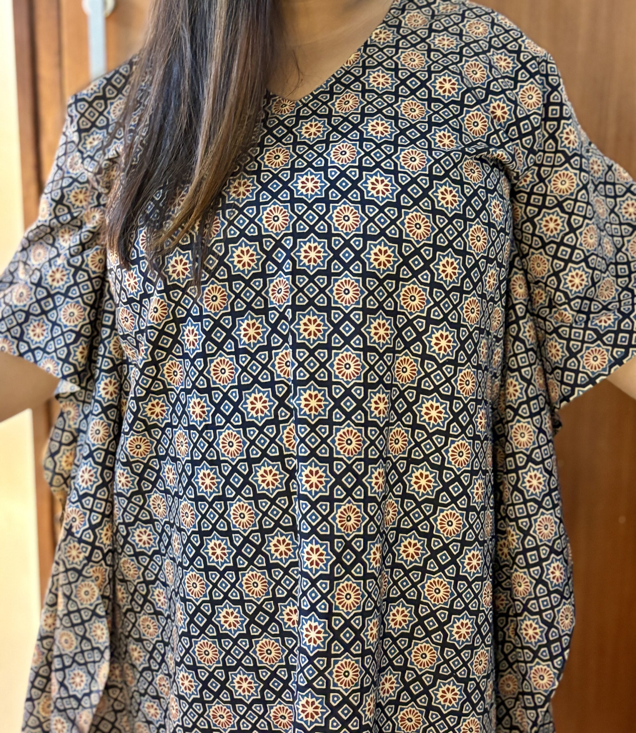 Ajrakh Tiles Kaftan - Image 2