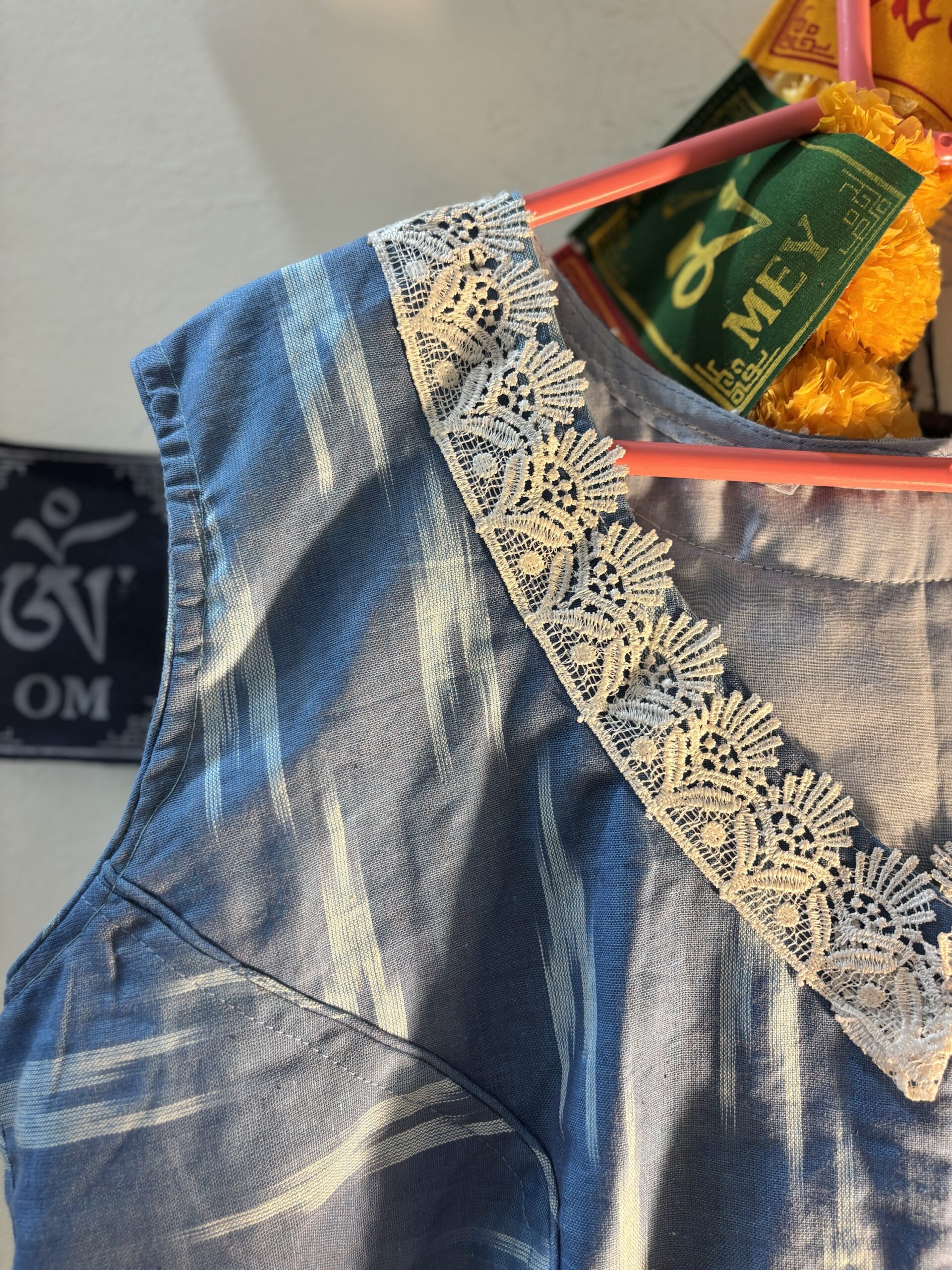 Megh- Vintage Ikkat Blouse - Image 2