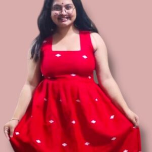 Jamdani Embroidered Dress