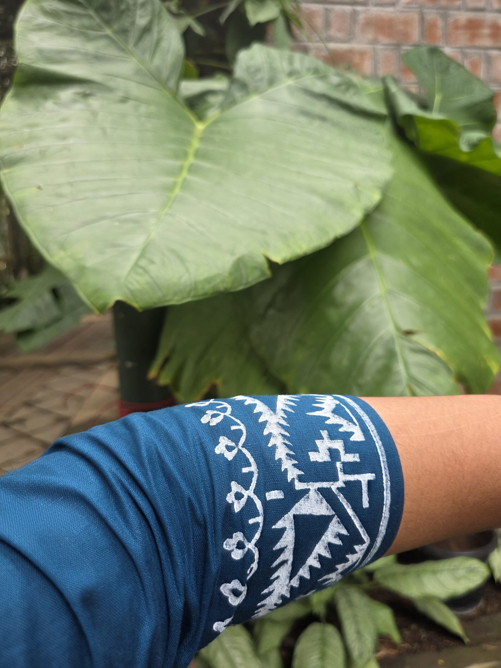 Neelanjana Jamdani Blockprint Dress - Image 3