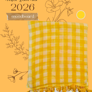 Basanti Mulmul Saree