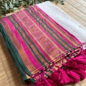 Pookalam Mulmul Saree
