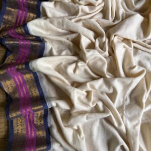 Maveli Pennu Mulmul Cotton Saree