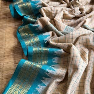 Kadal Check Saree