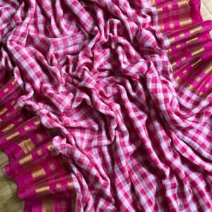 Madhavi Check Saree
