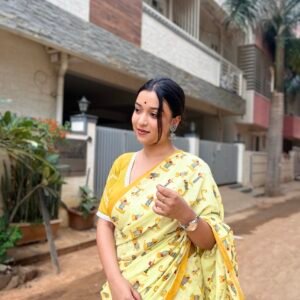 Dogesh Block print Saree